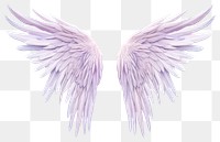 PNG Pastel purple feather angel wings white background fragility archangel. 