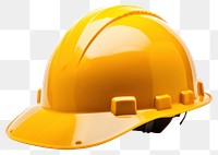 PNG Safety helmet hardhat yellow white background. 