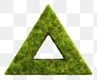 PNG Triangle shape moss white background.