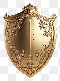 PNG Luxury Shield locket shield gold.