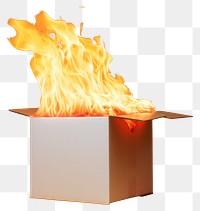 PNG Fire fireplace cardboard lighting.