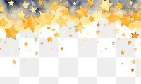 PNG Golden stars confetti backgrounds decoration.