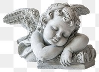 PNG  Baby angel guardian statue sculpture art representation.