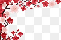 PNG Chinese new year backgrounds blossom flower.