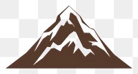 PNG  Mountain icon nature stratovolcano outdoors. AI generated Image by rawpixel.