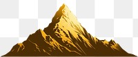 PNG  Mountain icon silhouette landscape nature. AI generated Image by rawpixel.