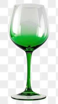 PNG  Empty wine glass drink green white background.