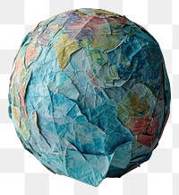 PNG A globe made entirely from Collage paper material sphere art creativity.