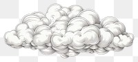 PNG Cloud drawing white backgrounds.