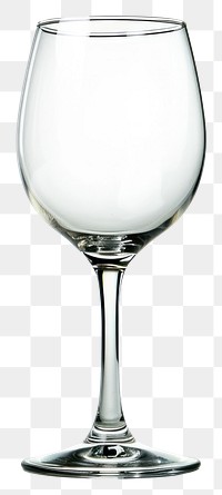 PNG  Empty wine glass drink white background refreshment.
