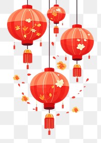 PNG Chinese lanterns decoration tradition chinese new year.