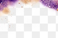 PNG  Gold a firework fireworks purple backgrounds. AI generated Image by rawpixel.