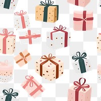 PNG  Gift boxes pattern backgrounds celebration. AI generated Image by rawpixel.