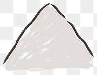 PNG  Mountain white background arrowhead triangle. AI generated Image by rawpixel.