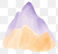 PNG  Pastel mountain backgrounds nature creativity. AI generated Image by rawpixel.
