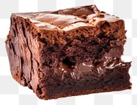 PNG Brownie chocolate dessert brownie. AI generated Image by rawpixel.