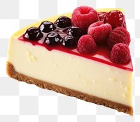 PNG Cheesecake cheesecake raspberry dessert. AI generated Image by rawpixel.