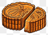PNG Mooncake dessert food freshness. AI generated Image by rawpixel.