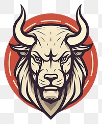 PNG  Logo buffalo mammal art. AI generated Image by rawpixel.
