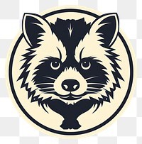 PNG  Racoon logo procyonidae carnivora. AI generated Image by rawpixel.