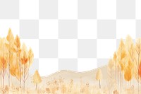 PNG  Autumn forest with wildflower backgrounds landscape outdoors. AI generated Image by rawpixel.