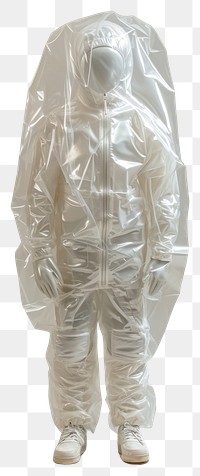 PNG  Plastic wrapping over puppet adult white protection.