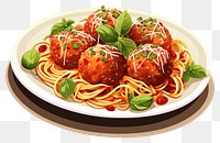 PNG  Spagetti meatballs spaghetti pasta food.
