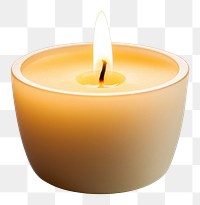 PNG  Tea light candle fire white background illuminated. AI generated Image by rawpixel.