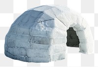 PNG  Igloo element outdoors white snow.