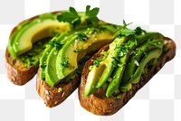 PNG  Avocado toast food vegetable guacamole. AI generated Image by rawpixel.