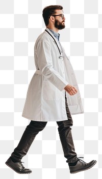 PNG Overcoat adult stethoscope outerwear.