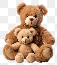 PNG  Teddy bear plush toy white background. AI generated Image by rawpixel.