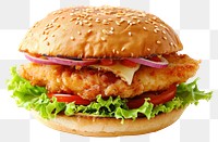 PNG  Photo of fish burger food hamburger vegetable.