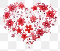 PNG  Embroidery pattern art valentine's day.