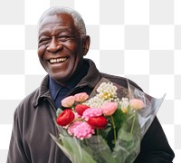 PNG  Flower bouquet cheerful holding street. AI generated Image by rawpixel.