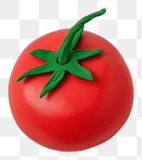 PNG  Plasticine of tomato vegetable plant food.
