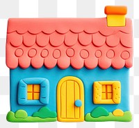 PNG  Plasticine of house toy representation confectionery.