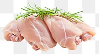 PNG Raw chicken fillet meat food pork.