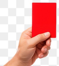 PNG  Hand red white background rectangle. AI generated Image by rawpixel.