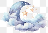 PNG Dreams moon and stars astronomy nature night. AI generated Image by rawpixel.
