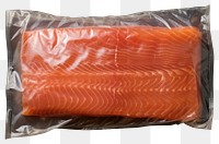 PNG  Plastic wrapping over a salmon seafood freshness retail.
