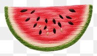 PNG Embroidery of Watermelon watermelon fruit plant.