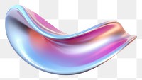 PNG  Curve shape iridescent white background abstract graphics.