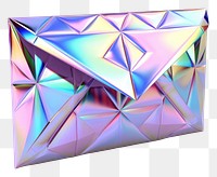 PNG  Mail iridescent white background letterbox gemstone.