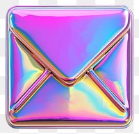 PNG  Mail icon iridescent purple white background accessories.