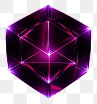 PNG  Techno geometric shape purple light technology.