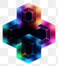 PNG  Techno geometric shape light technology abstract.