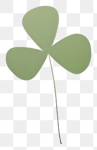 PNG  Clover cartoon leaf white background. AI generated Image by rawpixel.