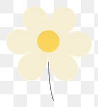 PNG  Daisy cartoon flower petal. AI generated Image by rawpixel.
