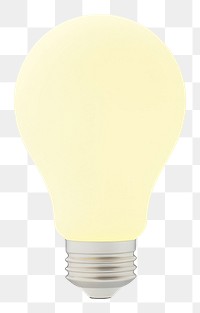 PNG  Light bulb lightbulb white background electricity. AI generated Image by rawpixel.